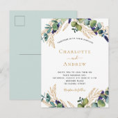 Eukalyptus-Grün Postkarte (Vorne/Hinten)