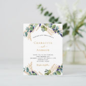 Eukalyptus-Grün Postkarte (Stehend Vorderseite)