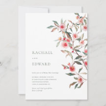 Eukalyptus Grün und rosa Blumen Hochzeit