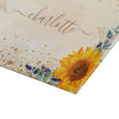 Eukalyptus-Grünblumen Rose Gold Glitzer Schneidebrett (Ecke)