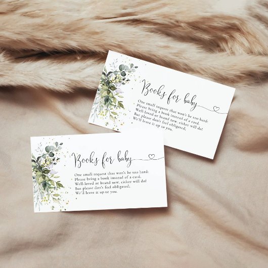 Eukalyptus-Grünbücher für Kinder Begleitkarte