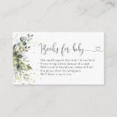 Eukalyptus-Grünbücher für Kinder Begleitkarte (Vorderseite)