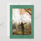 Eukalyptus Grüne Aquarellfeier Einladung (Rückseite)