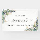 Eukalyptus-Grüne Banner (Horizontal)