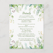 Eukalyptus Grüne Blätter Hochzeiten Details Begleitkarte (Vorderseite)