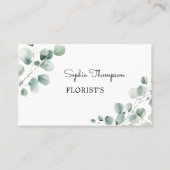 Eukalyptus-grüne Blätter Visitenkarte (Vorderseite)