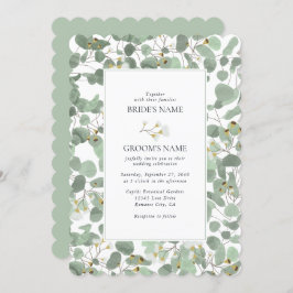 Eukalyptus Grüne Blüten Hochzeiten Einladung