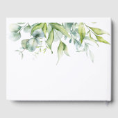 Eukalyptus Grüne Eleganz frisches Design Gästebuch (Rückseite)