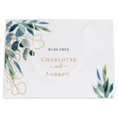 Eukalyptus-Grüne Große Geschenktüte (Vorderseite)