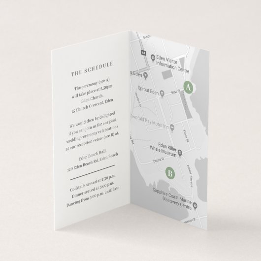 Eukalyptus-Grüne Hochzeit (Innenseite)