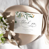 Eukalyptus-Grüne Hochzeit dank Aquarell Dankeskarte