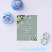 Eukalyptus-Grüne Hochzeit Flyer (Einzeln)