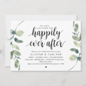 Eukalyptus-Grüne, Hochzeit-Probe-Abendessen Einladung (Vorderseite)