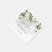 Eukalyptus Grüne Hochzeit Serviette (Ecke)