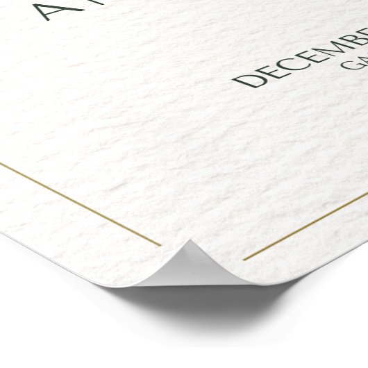 Eukalyptus-Grüne Hochzeitsempfehlung Poster (Ecke)