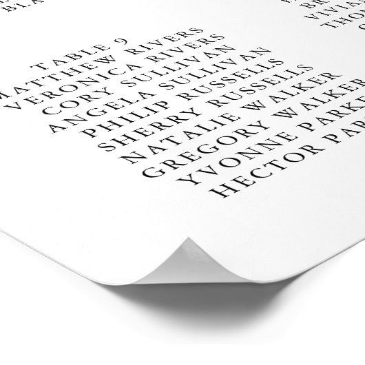 Eukalyptus-Grüne Hochzeitsskalender Poster (Ecke)