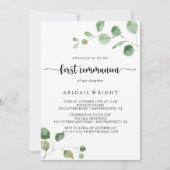 Eukalyptus-Grüne Kommune Einladung (Vorderseite)