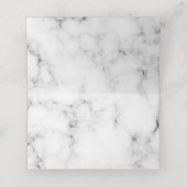 Eukalyptus-grüne Marmornamen Hochzeit Platzkarte (Innenseite Aufgefaltet)