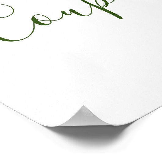 Eukalyptus Grüne Paare Duschzeichen Poster (Ecke)