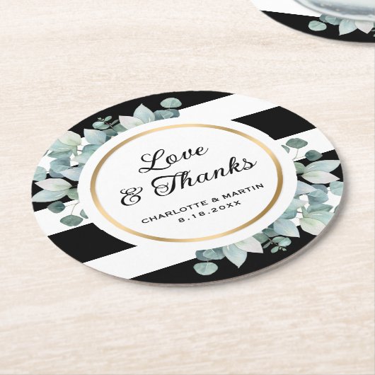 Eukalyptus-Grüne Runder Pappuntersetzer (Angewinkelt)