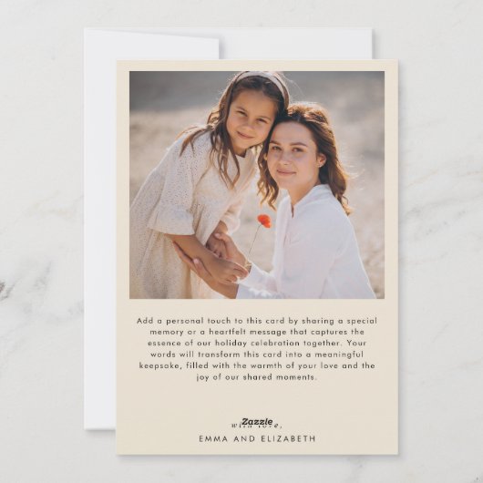 Eukalyptus-Grüne Weihnachten (Rückseite)