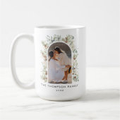 Eukalyptus-Grüne Weihnachten Kaffeetasse (Links)