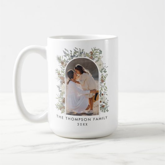 Eukalyptus-Grüne Weihnachten Kaffeetasse (Links)