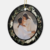 Eukalyptus-Grüne Weihnachten Keramik Ornament (Links)