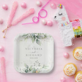 Eukalyptus - Grüne Weinkultur und Erde Pappteller (Party)