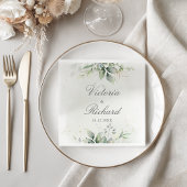 Eukalyptus - Grüne Weinkultur und Erde Serviette