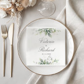 Eukalyptus - Grüne Weinkultur und Erde Serviette