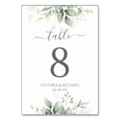 Eukalyptus - Grüne Weinkultur und Erde Tischnummer (Vorderseite)