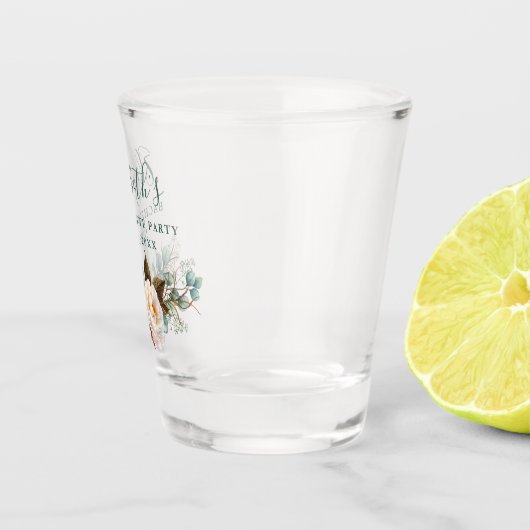 Eukalyptus-grüner Junggeselinnen-Abschied Schnapsglas (Rechts)