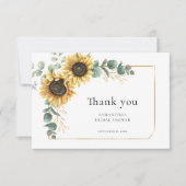 Eukalyptus Grünes Brautparty Dankeskarte (Vorderseite)