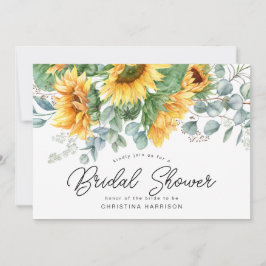 Eukalyptus Grünes Brautparty Einladung