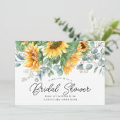 Eukalyptus Grünes Brautparty Einladung (Stehend Vorderseite)