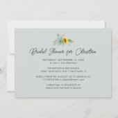 Eukalyptus Grünes Brautparty Einladung (Rückseite)