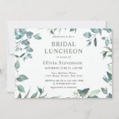 Eukalyptus-Grünes Brautparty Einladung (Vorderseite)