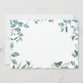 Eukalyptus-Grünes Brautparty Einladung (Rückseite)