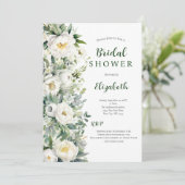 Eukalyptus-Grünes Brautparty Einladung (Stehend Vorderseite)