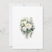 Eukalyptus-Grünes Brautparty Einladung (Rückseite)