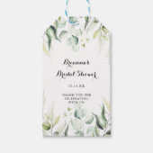 Eukalyptus-Grünes Brautparty Geschenkanhänger (Vorderseite)