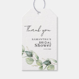 Eukalyptus-Grünes Brautparty Geschenkanhänger