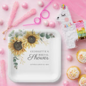 Eukalyptus Grünes Brautparty Pappteller (Party)