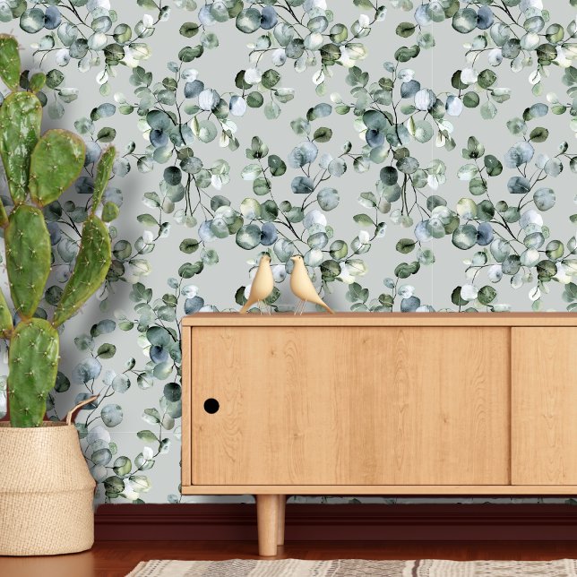 Eukalyptus Grünes Weinmuster Tapete (Von Creator hochgeladen)