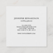 Eukalyptus-Grünflächen beruflich Quadratische Visitenkarte (Rückseite)