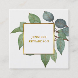 Eukalyptus-Grünflächen beruflich Quadratische Visitenkarte