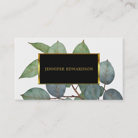 Eukalyptus-Grünflächen beruflich Visitenkarte (Vorderseite)