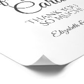 Eukalyptus-Grüngeschenke und Karten Hochzeit Poster (Ecke)