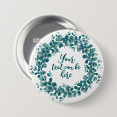 Eukalyptus-Grünkranz Button (Vorne & Hinten)